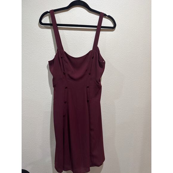Womens red burgundy Fame and Partners The Guava Dress size 6 NEW - Picture 2 of 7